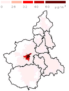 Click here for Air Pollution Data, Piemonte Italy.