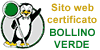 sito certificato BOLLINO
 VERDE